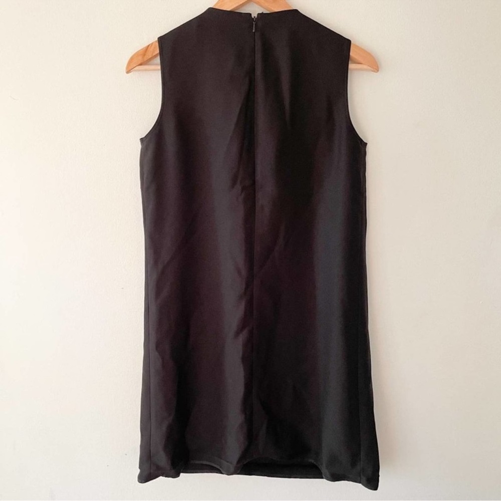 Anthropologie Karta Dress Womens Black Rhinestone Shift Sleeveless LBD Mediuk - Picture 8 of 10